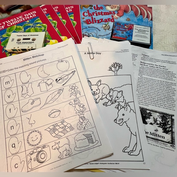 Teacher Collection Learning Listening Center Winter Christmas Theme Books Tapes - Picture 7 of 10